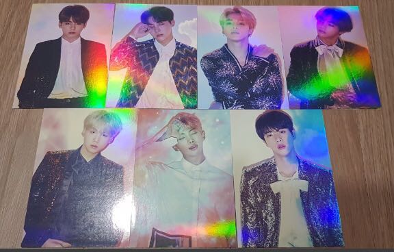 PO] BTS Wings Tour Final Holographic Hologram Photocard