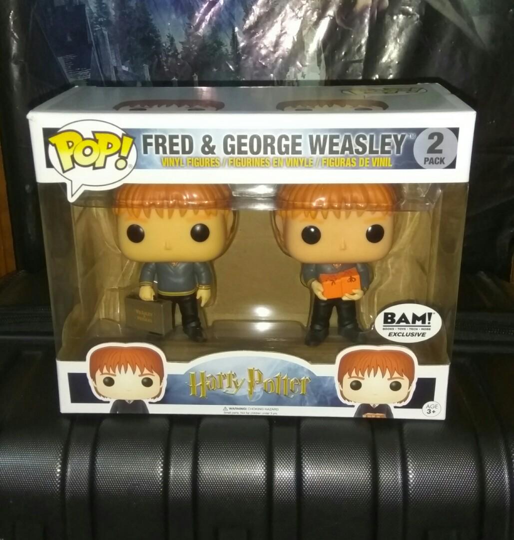 fred and george weasley funko pop 2 pack