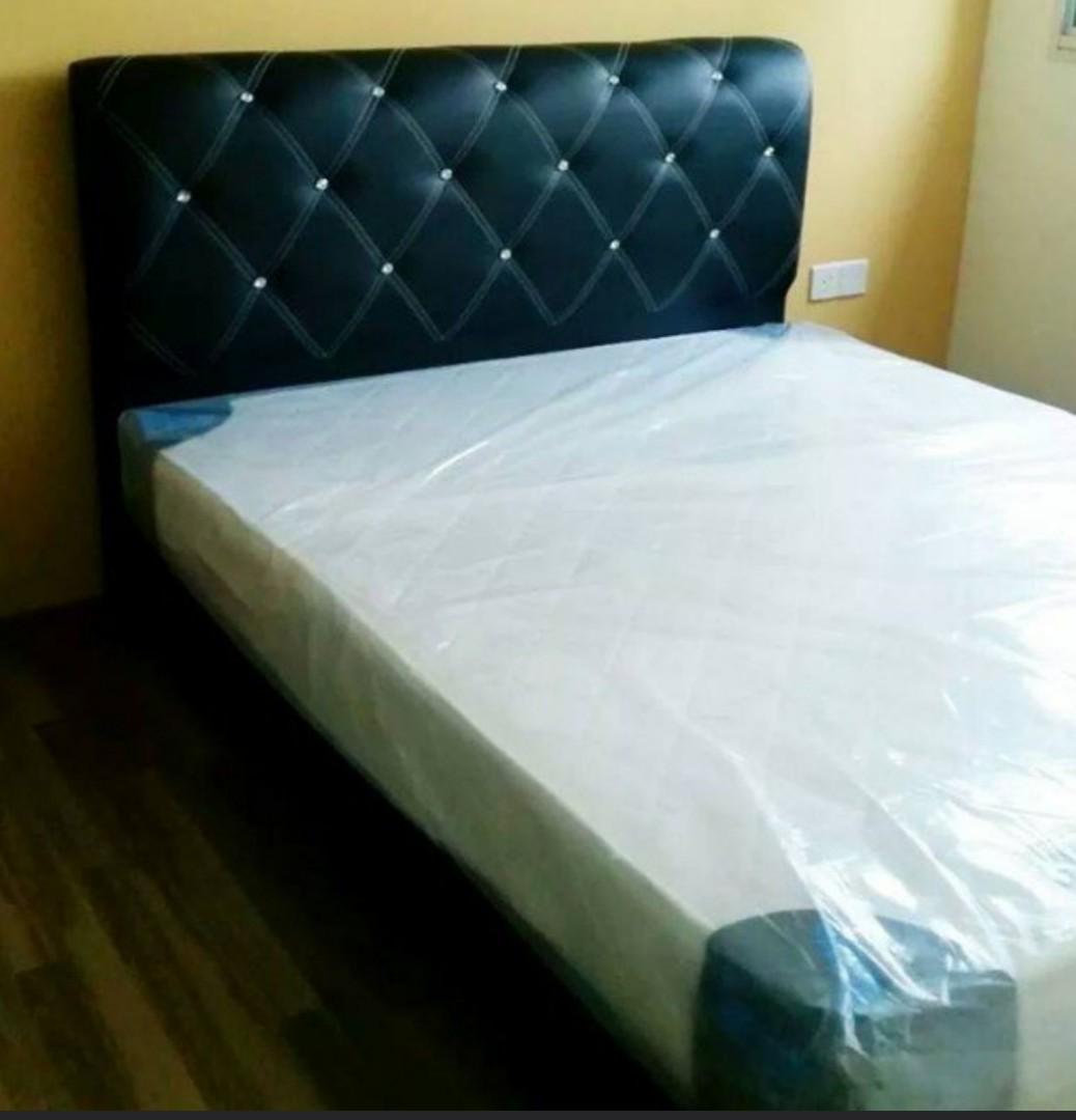 Queen Diamond Bed With Mattress Furniture Beds