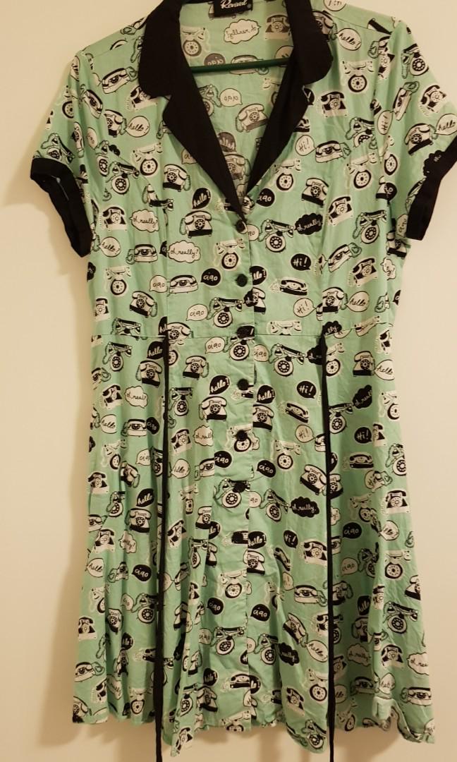 Revival Telephone Dress Size 16 Women S Fashion Clothes On Carousell
