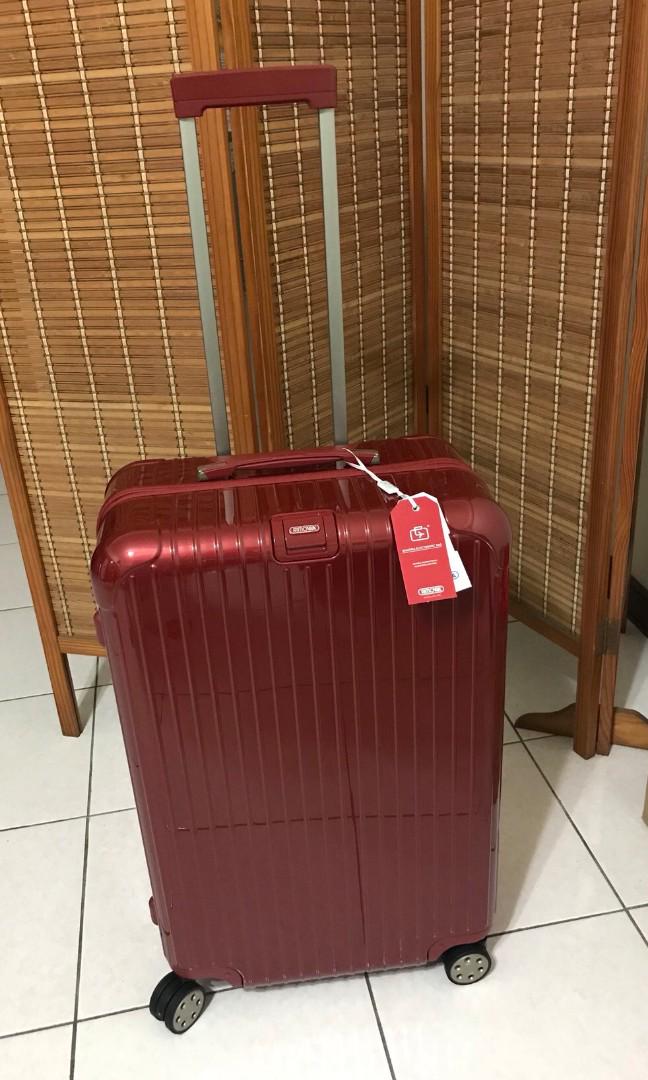 【Rimowa】Salsa Deluxe 29吋中型行李箱(紅色) 德國原廠公司貨★全球五年保固, 書籍、休閒與玩具, 旅遊相關用品, 行李箱