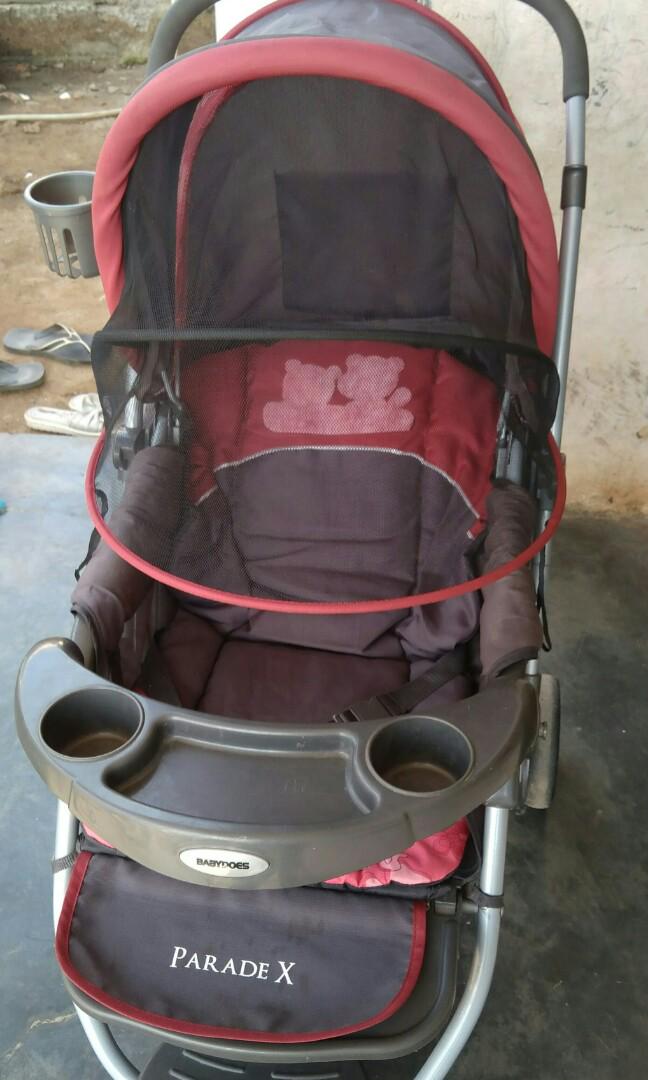 ganti kain stroller pliko