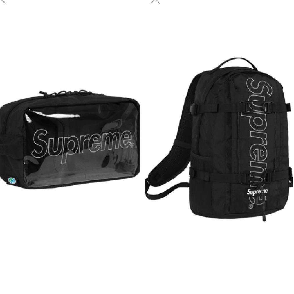 supreme black utility bag