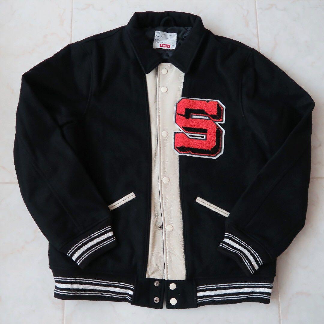 SUPREME Captain Varsity Jacket AUTHENTIC, Men's Fashion, Coats, Jackets and  Outerwear on Carousell