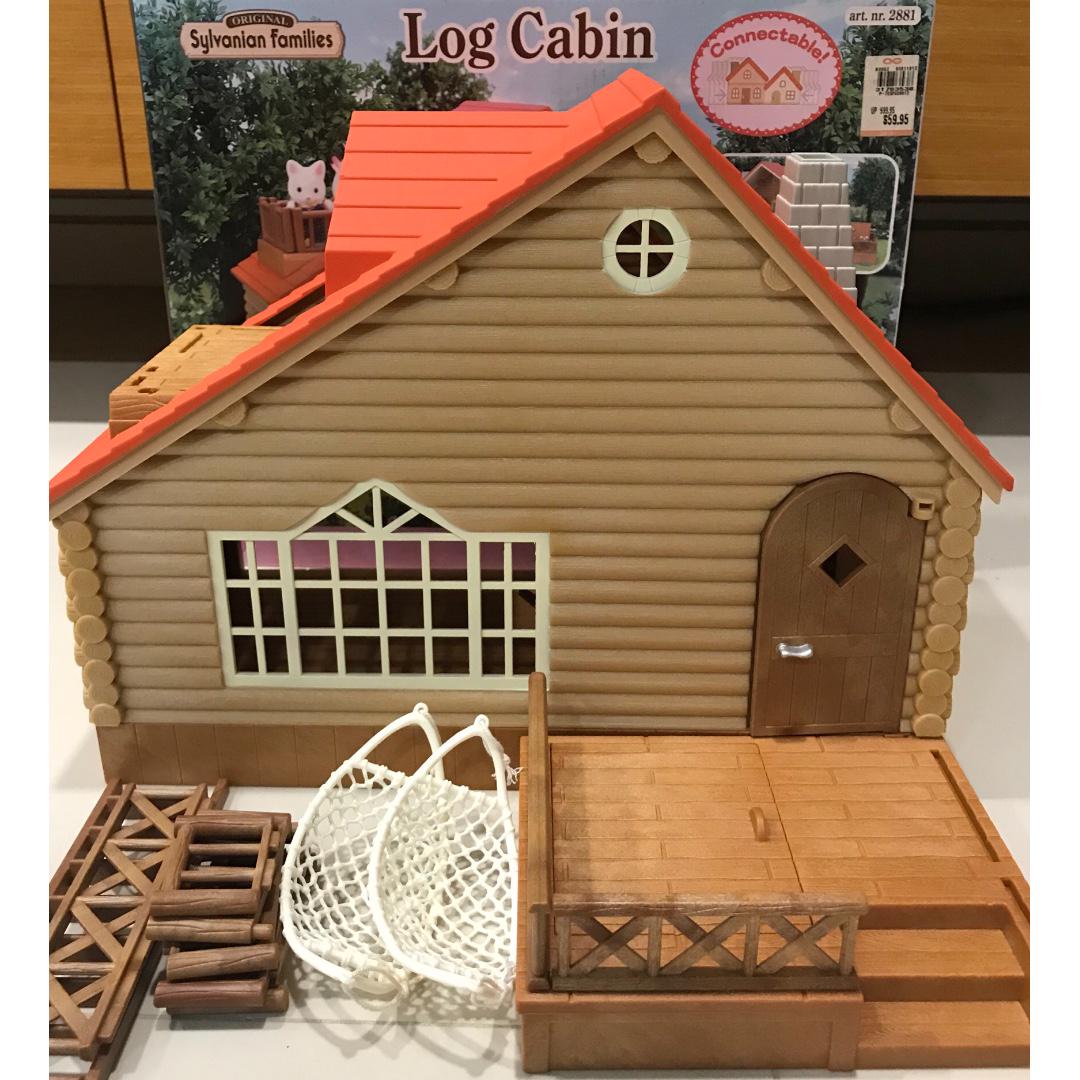 sylvanian families cabin log