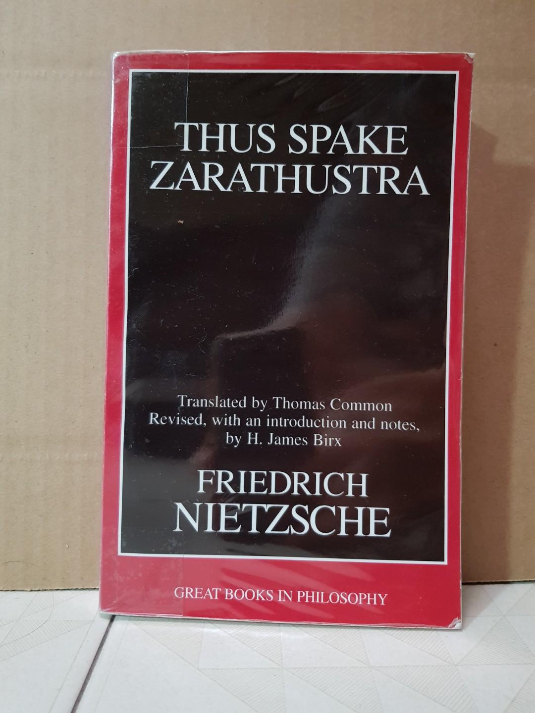 Thus Spake Zarasthustra By Friedrich Nietzsche Books Stationery Fiction On Carousell