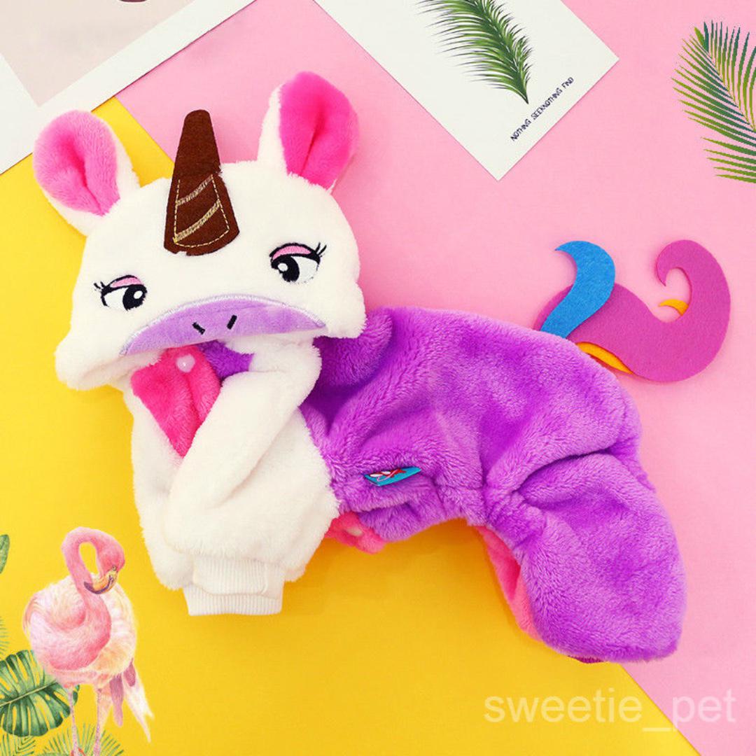 Unicorn Clothes Costume For Dogs Cats Size L Pet Supplies For
