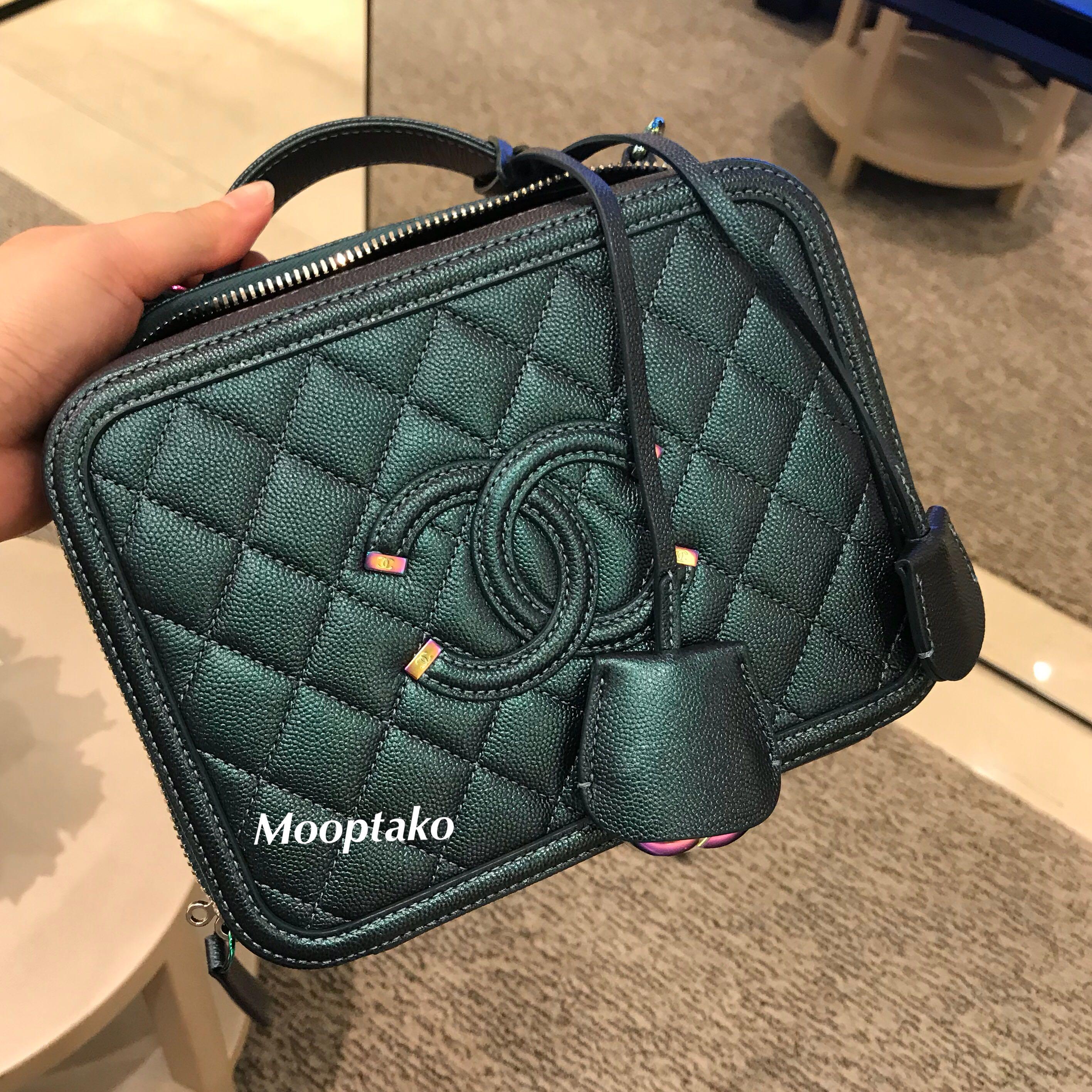 Chanel iridescent shop vanity case