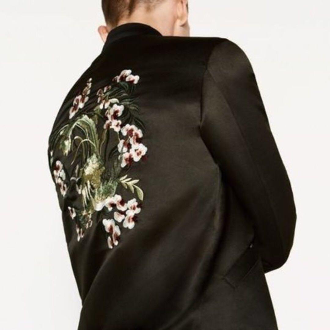 XL ZARA Men Embroidered Jacket