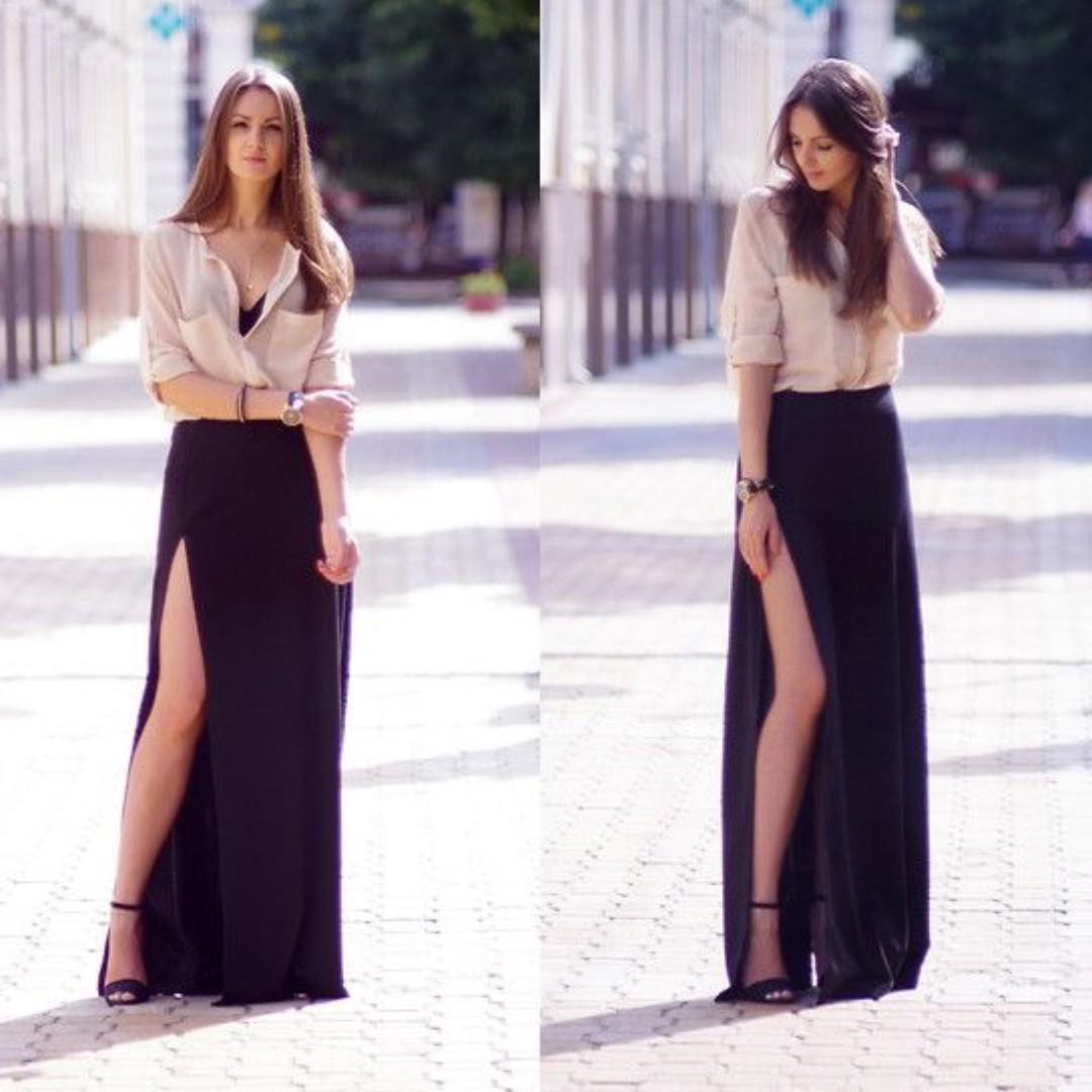 Maxi womens goign skirts in style 2018