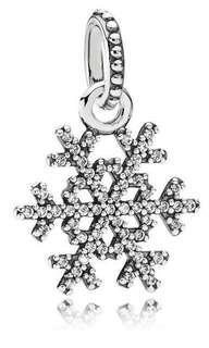 Pandora Winter Kiss Snowflake Pendant