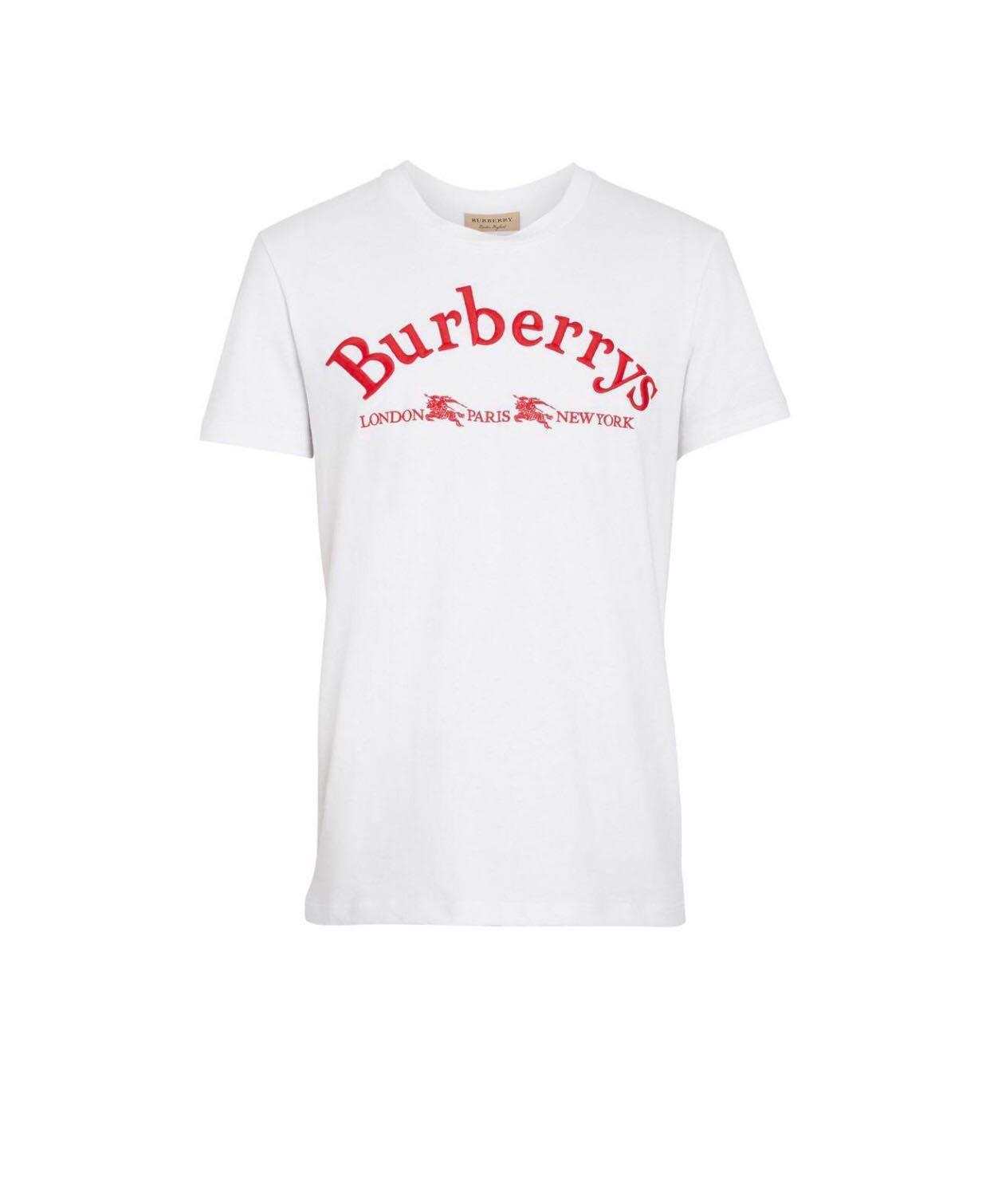red burberry t shirt mens