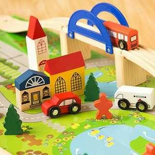 Rail Overpass Educational Wooden Traffic Toy