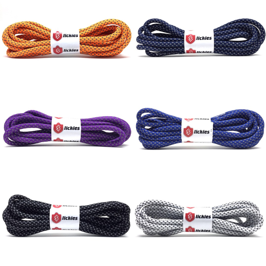 3M REFLECTIVE ROPE SHOELACES SHOE LACES 12 COLORS ORANGE PURPLE