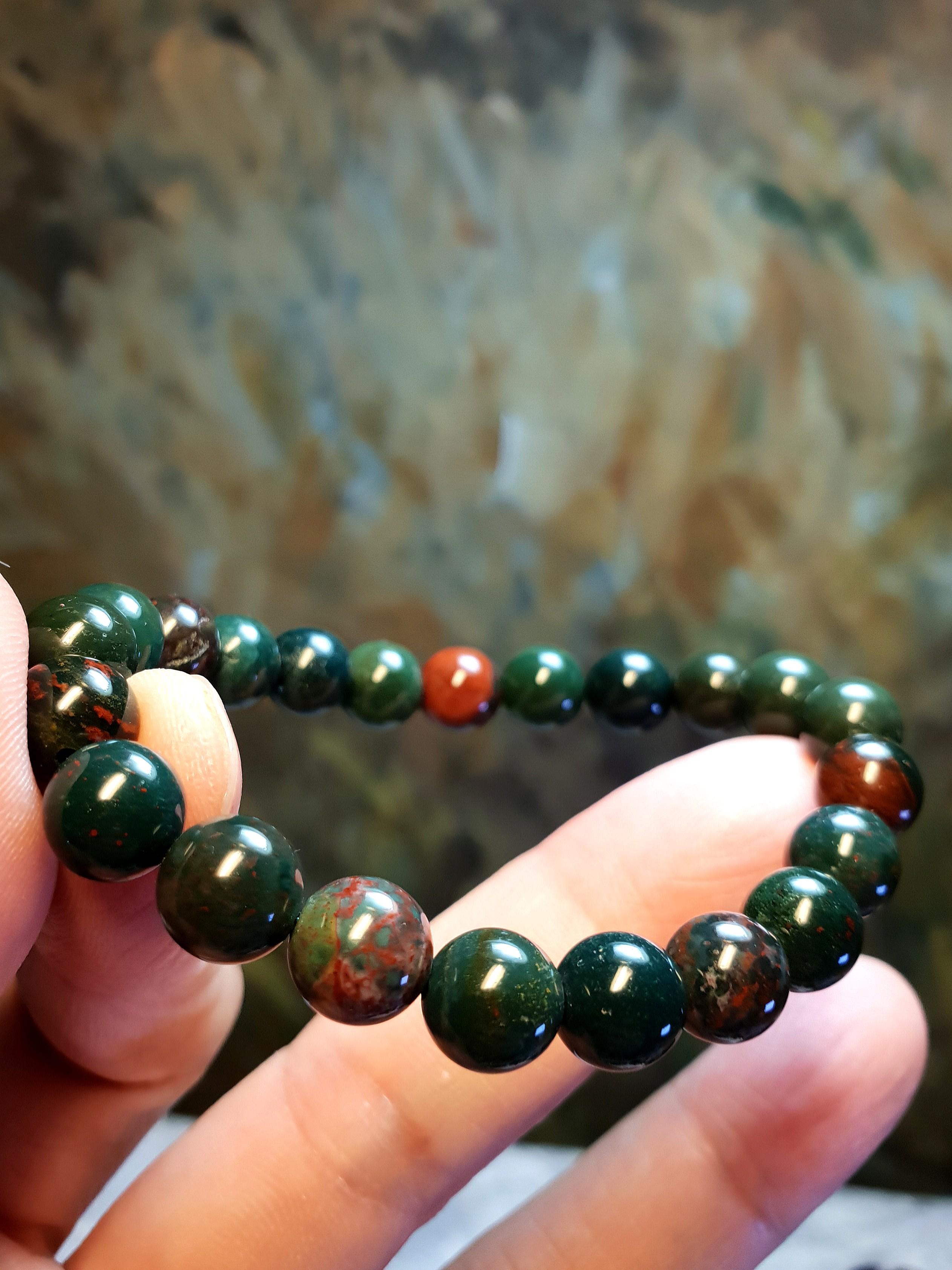 Genuine bloodstone bracelet outlet