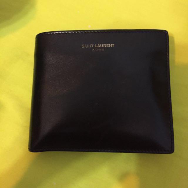 便宜售saint Laurent 男用皮夾八卡ysl 可交流bv 名牌精品 精品包包在旋轉拍賣