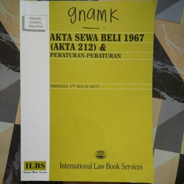 Akta Sewa Beli 1967 Books Stationery Books On Carousell