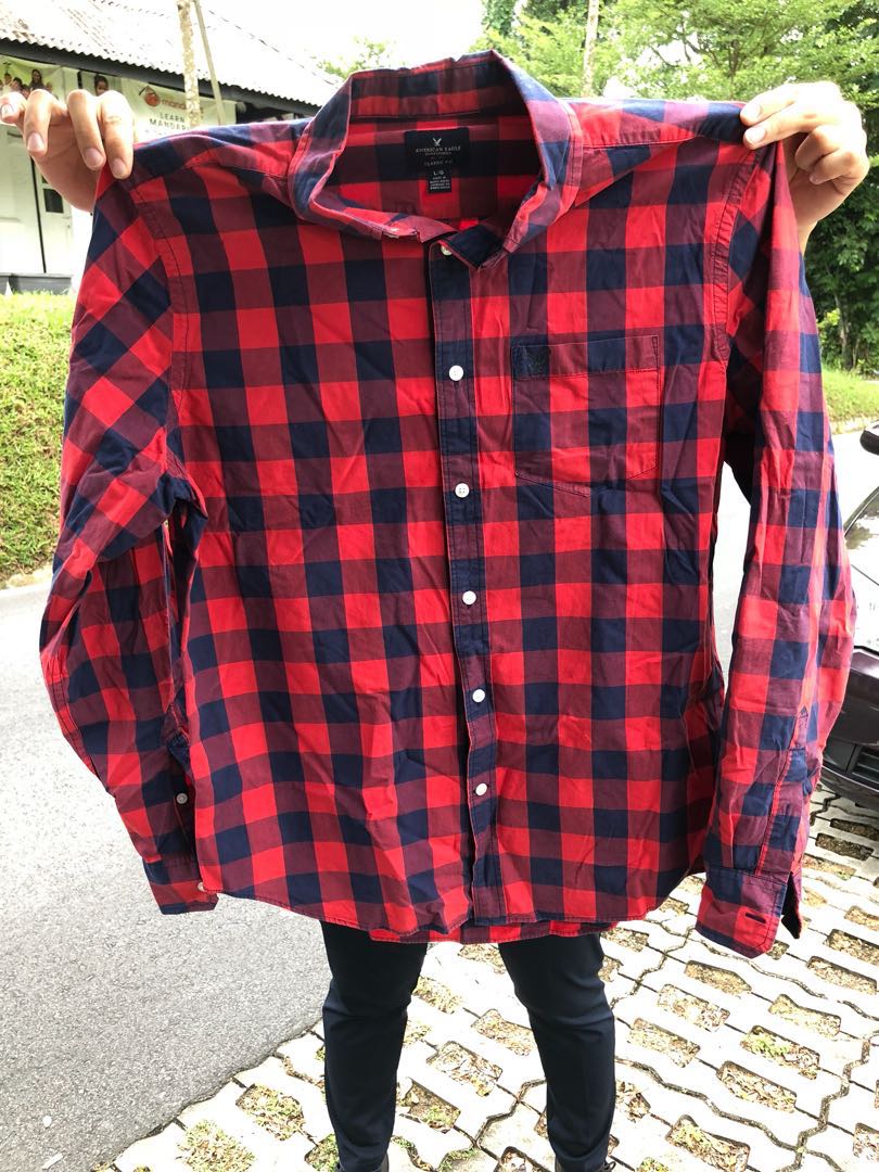 American eagle mens flannel clearance