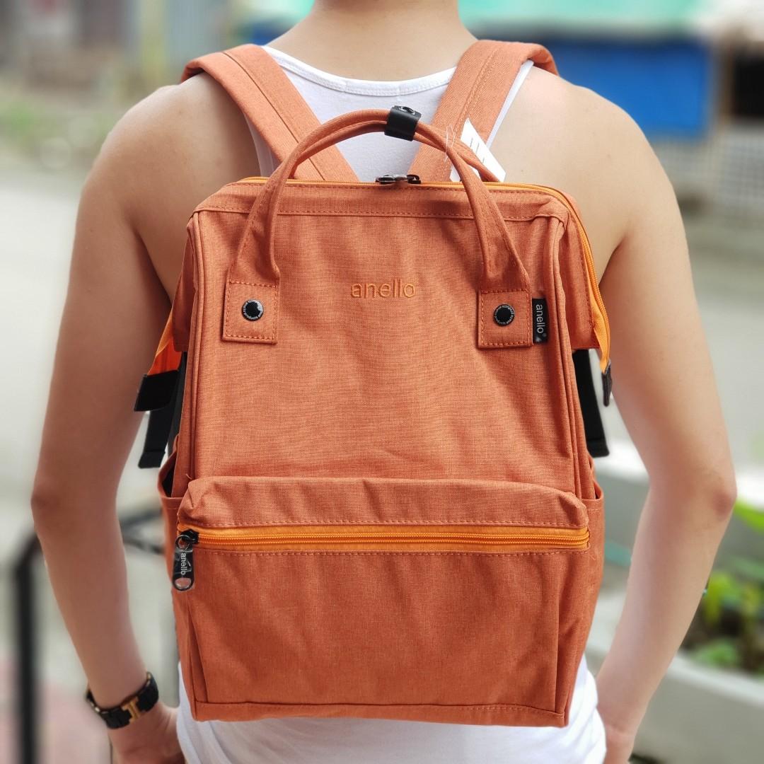 Anello Canvas Backpack Orange Men s Fashion Watches Accessories Wallets Card Holders on Carousell