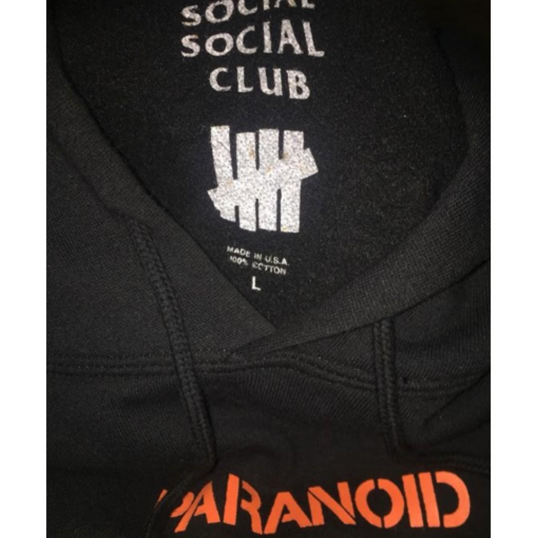 ASSC x PARANOID HOODIE Fesyen Pria Pakaian Baju Luaran di Carousell
