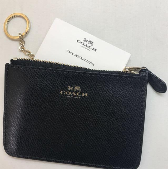 Authentic Coach key ring purse