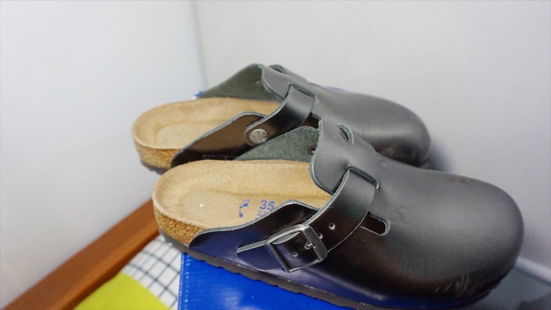 birkenstock boston silver