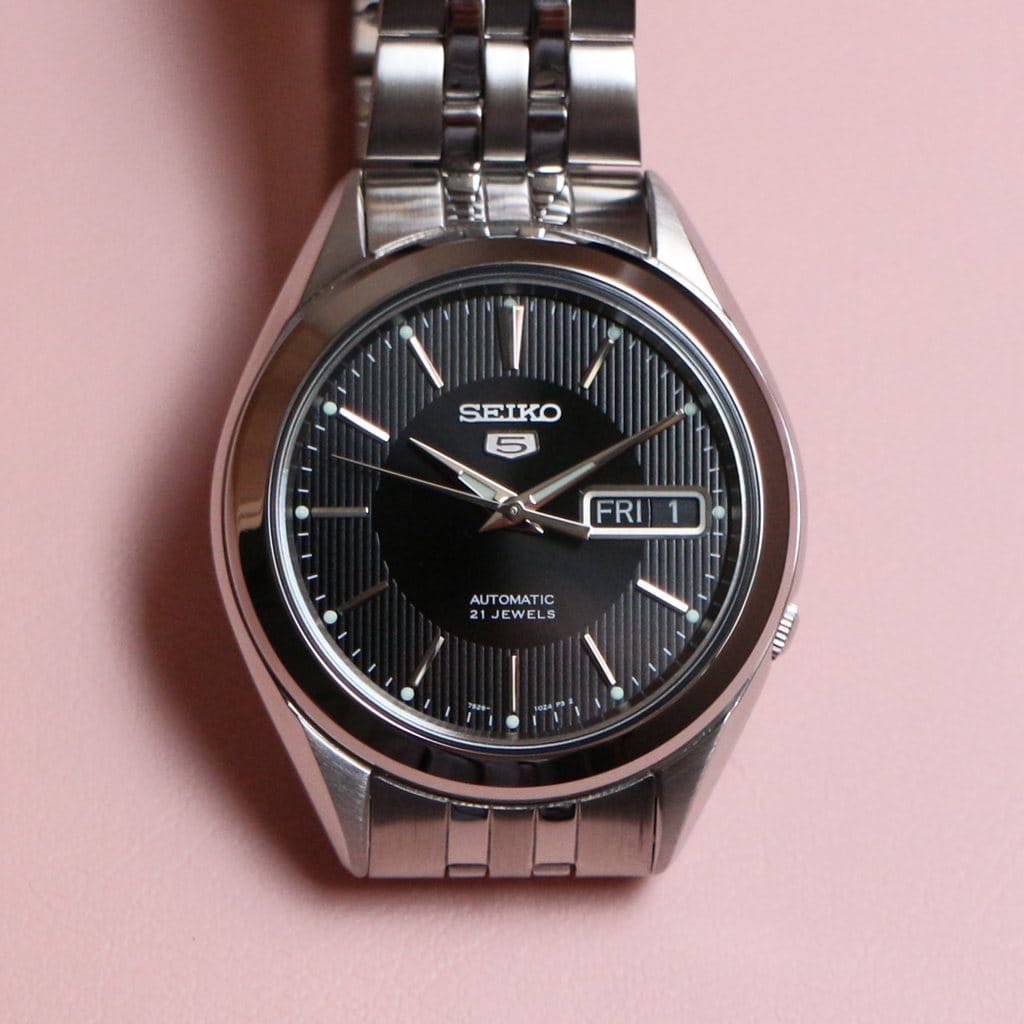 BNIB SEIKO 5 SNKL23 SNKL23K1 Automatic Watch Clear AR Sapphire