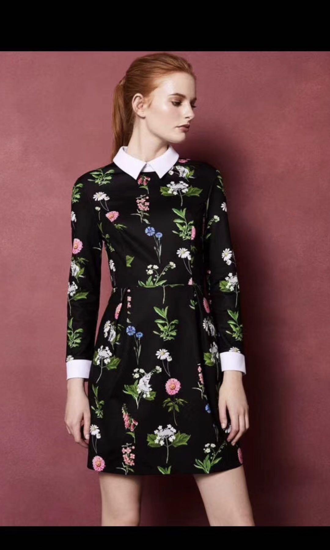 BNWT Authentic Ted Baker Collared Dress Women s Fashion Tops Sleeveless on Carousell