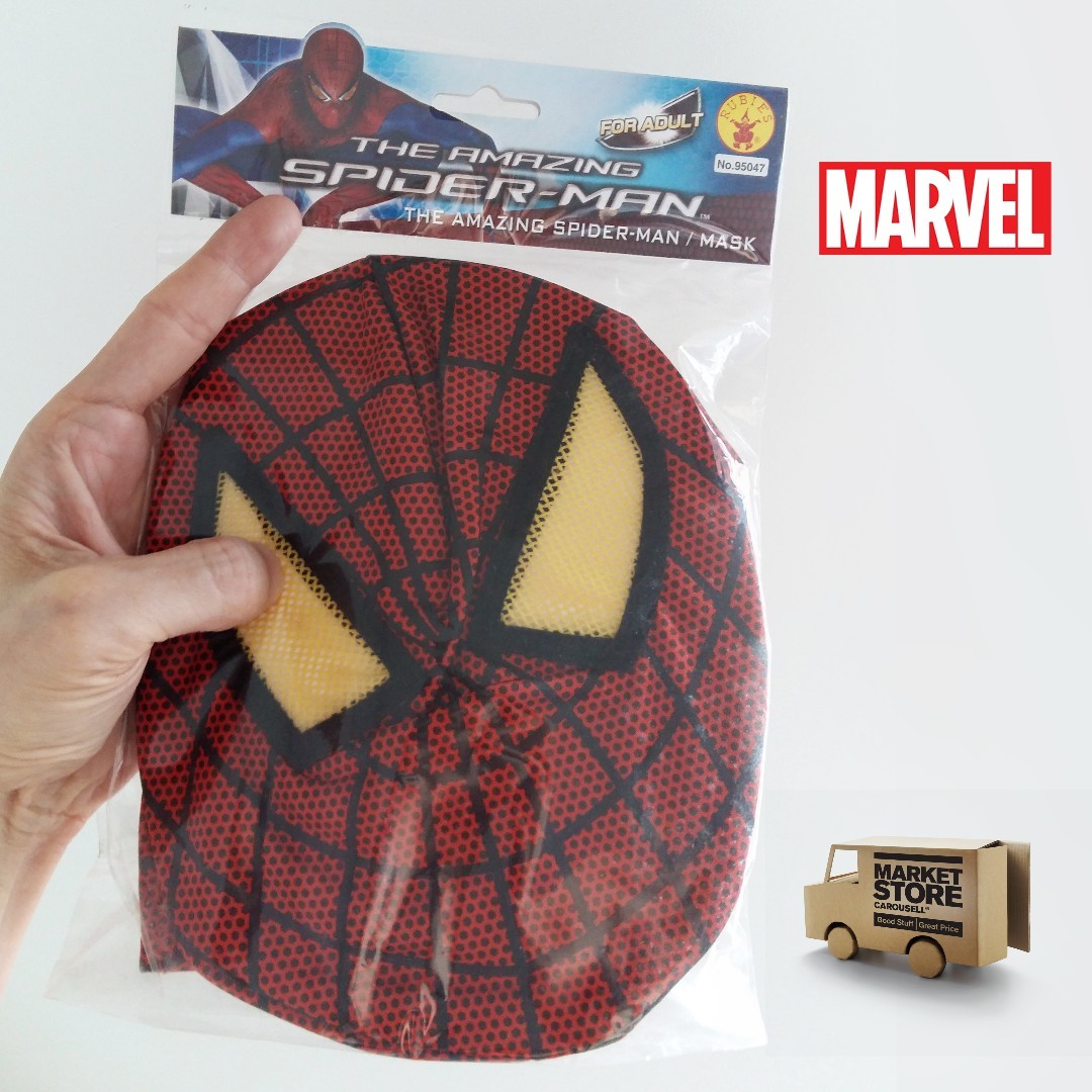 Brand New Spiderman Fabric Mask- Imported from Japan (Manufactured in  China), Health & Nutrition, Face Masks & Face Shields on Carousell