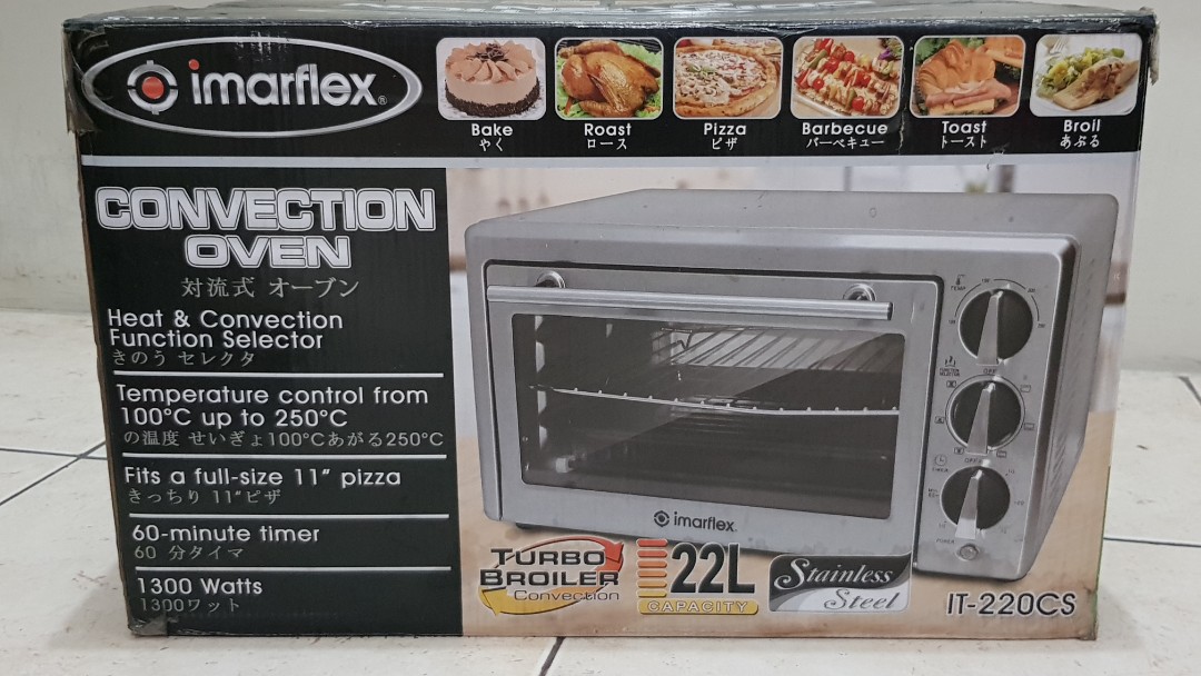 Brandnew Imarflex Convection Oven IT220CS 22L, TV & Home Appliances