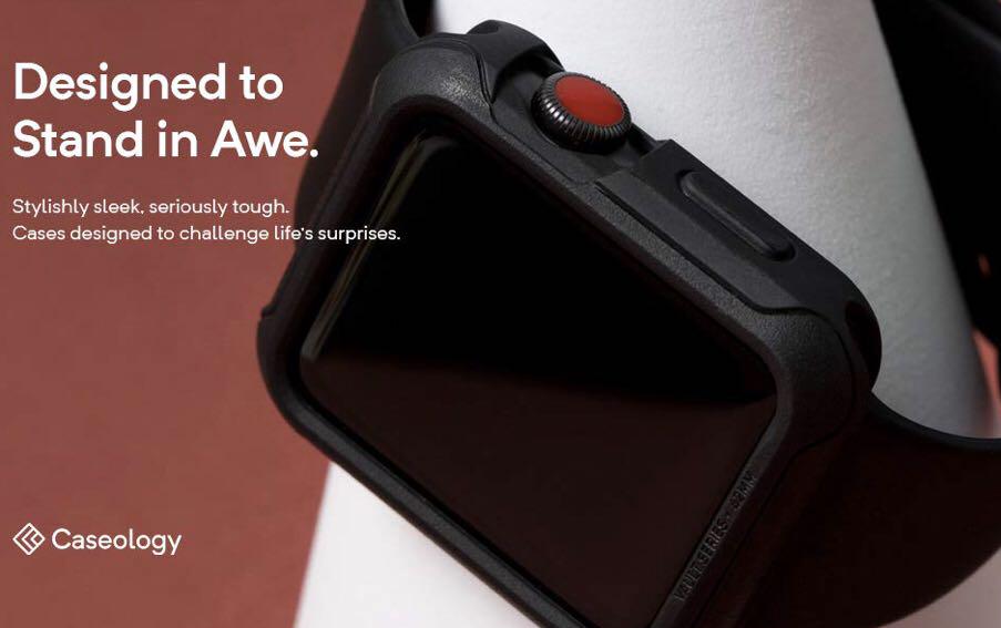 Caseology Rugged Protective Slim Shock Resistant Tpu Bumper For Apple Watch Series 3 2017 42mm 38mm Electronics Others On Carousell