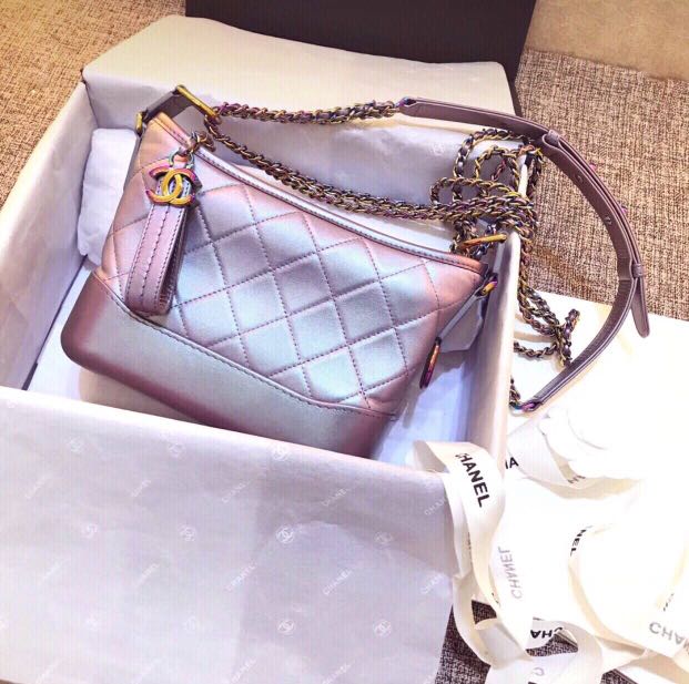 Chanel Gabrielle, rainbow color, 20cm. Brand new. Pm for more info.,  Women's Fashion, Bags u0026 Wallets, Cross-body Bags on Carousell