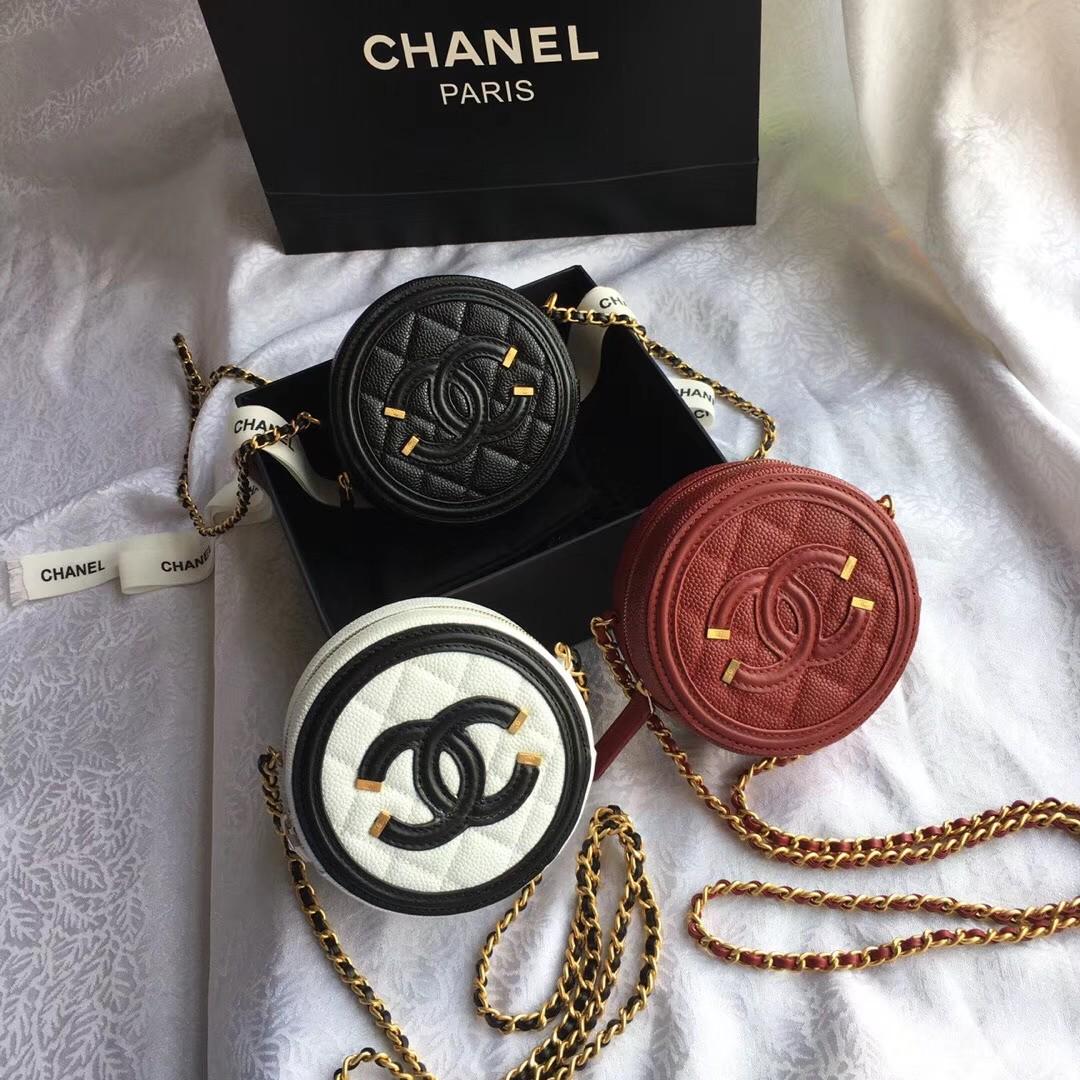 Chanel small round bag, Luxury, Bags & Wallets on Carousell