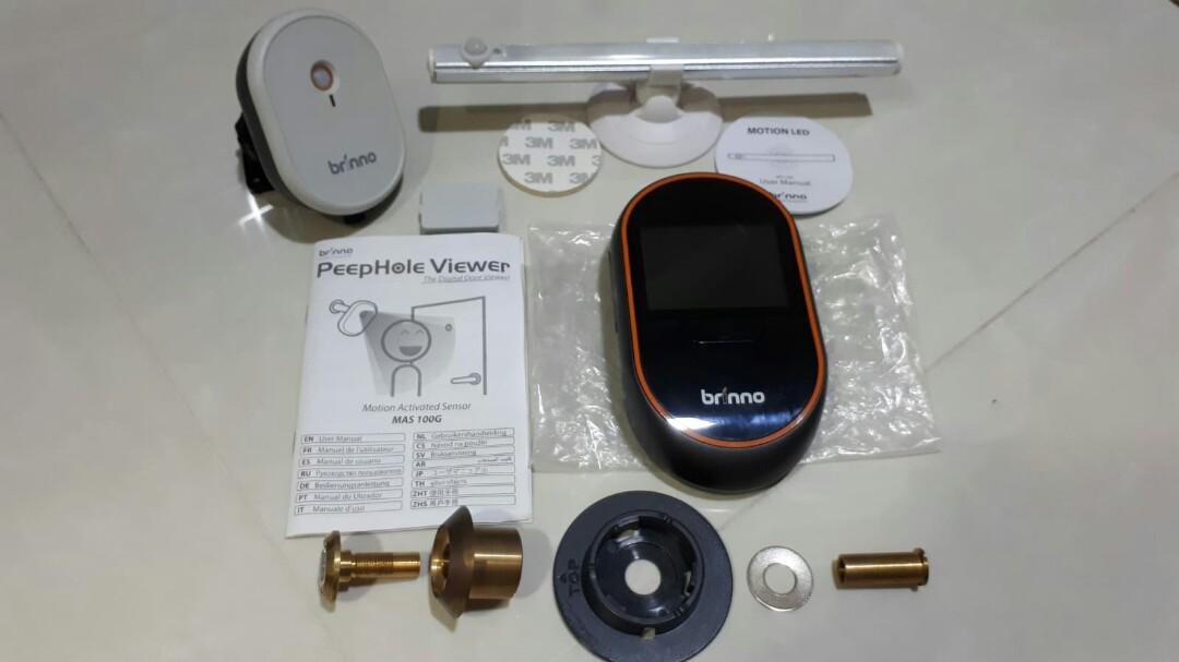 Must Clear Mint Unused Brinno Peephole Viewer Motion Activated Camera Phv Mac 1330 12 Bundled With Full Accessories Electronics Others On Carousell