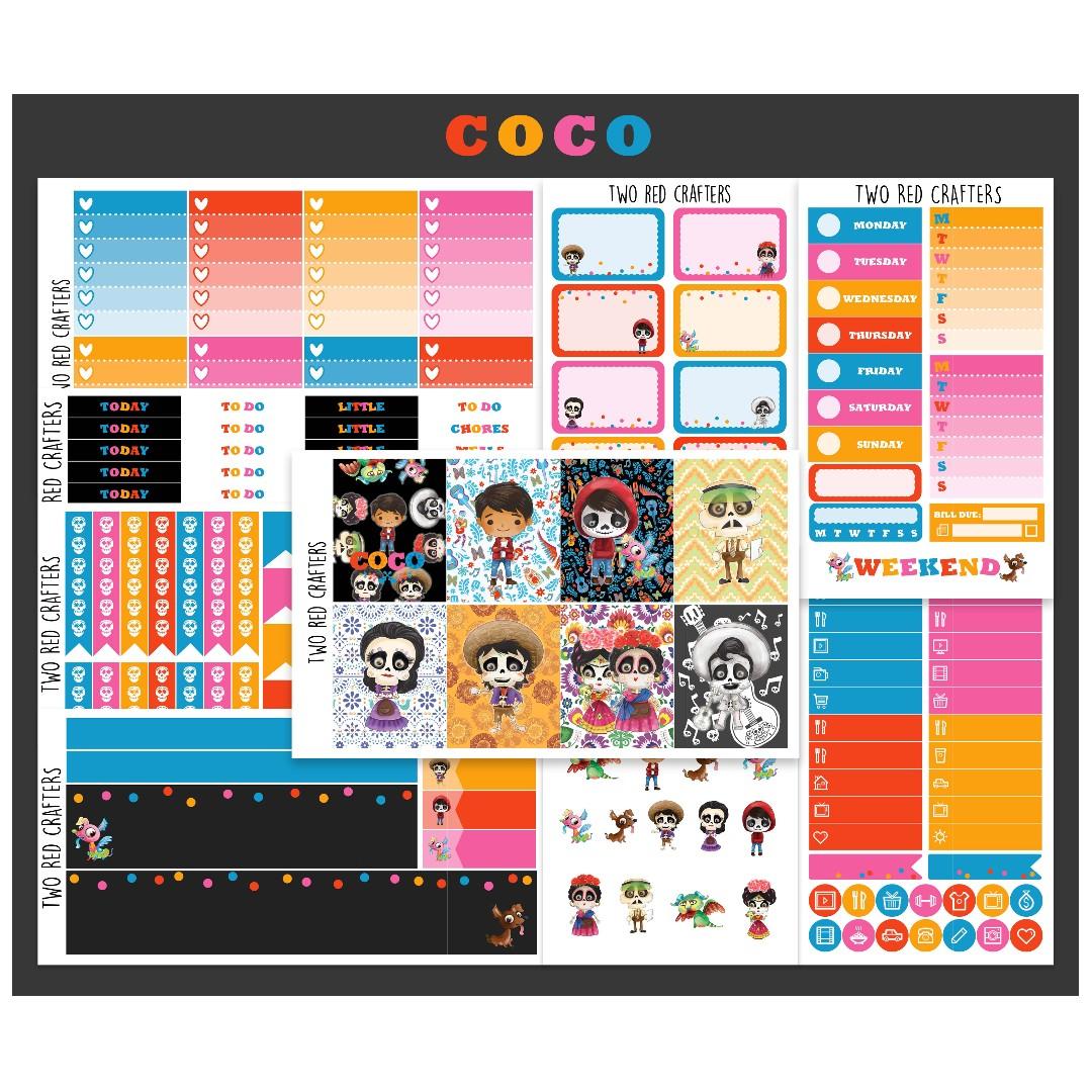 Kikki-K Foiled Weekly Vertical Planner Stickers Kit Erin Condren Red ...