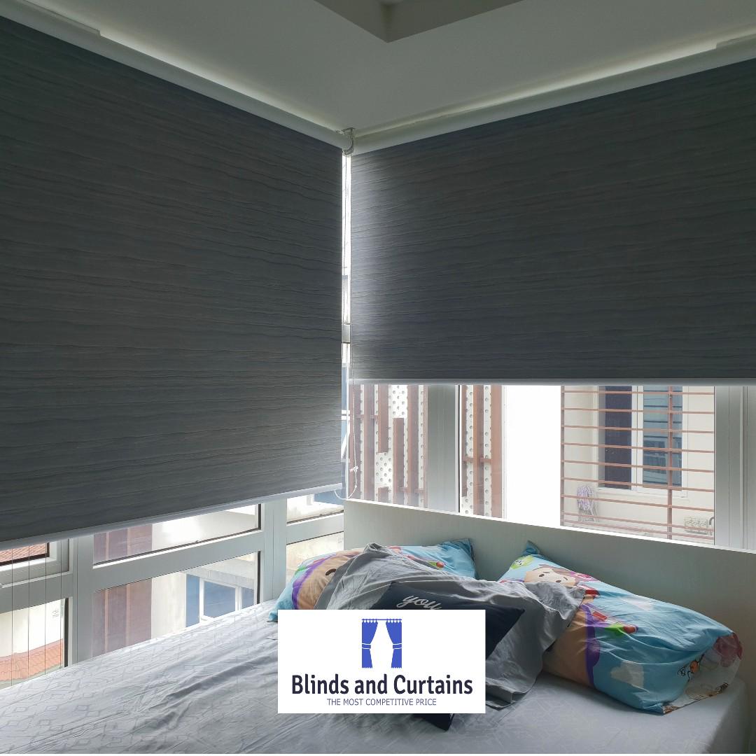 Double Blackout Roller Blinds Furniture Home Decor Others On Carousell