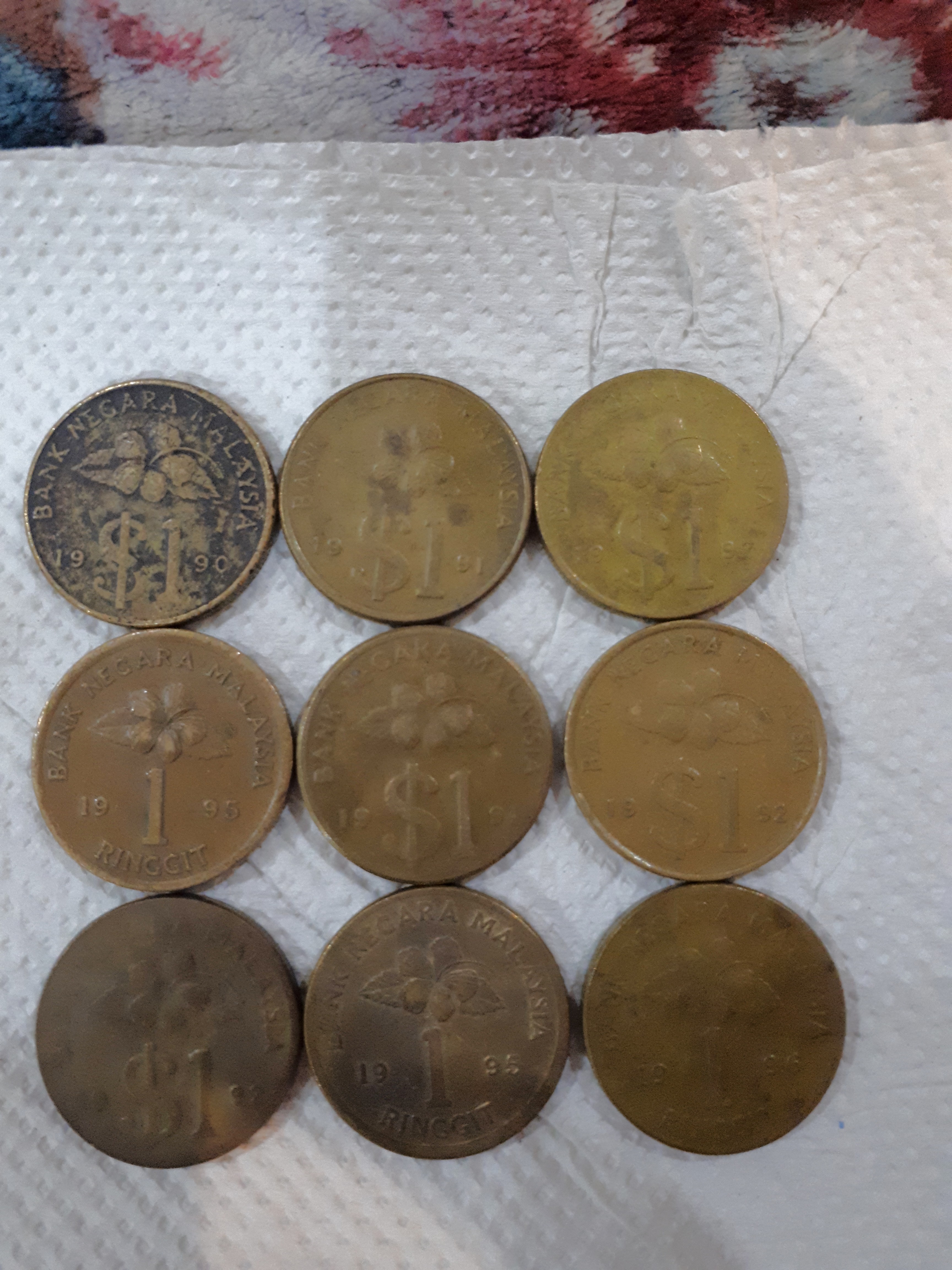 Duit Syiling 1 Ringgit Lama 1990 1991 1992 1995 1996 Antiques Currency On Carousell