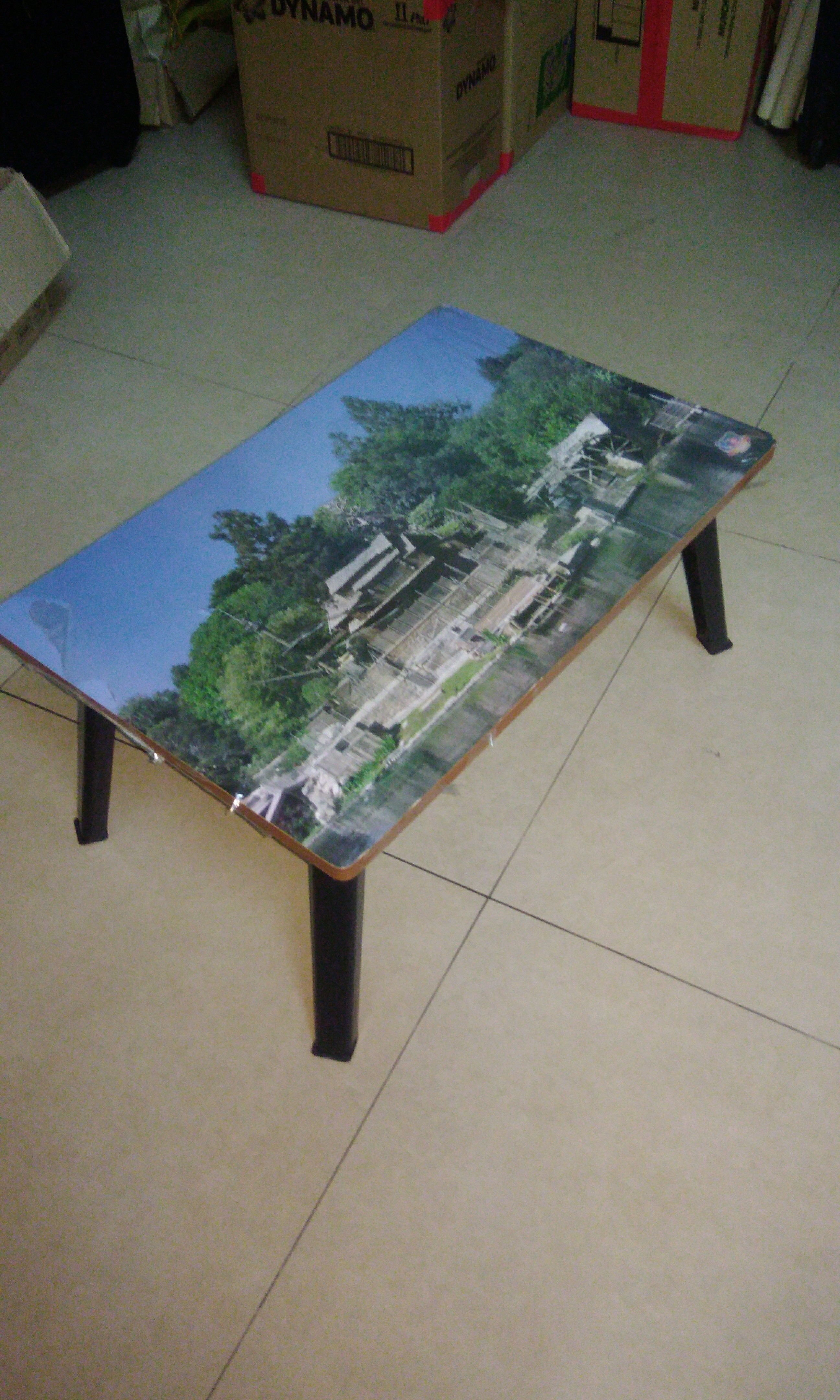 foldable study table mini / meja kecil lipat, furniture & home
