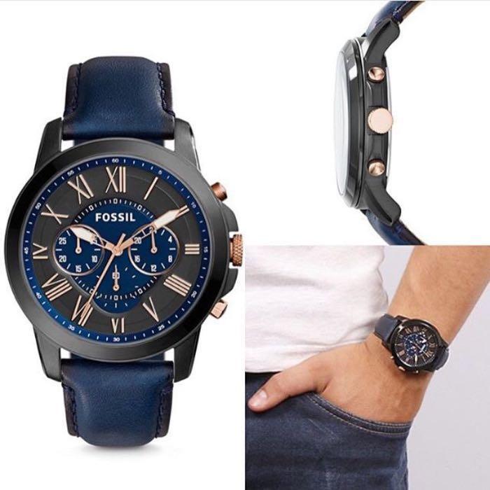 Fossil Watch Blue Chronograph FS5061