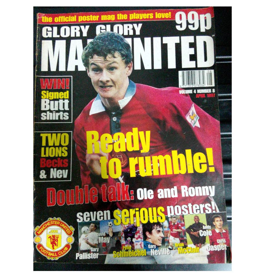 Glory Glory Manchester United Magazine Volume 4 Number 8 April 1997,  Hobbies & Toys, Books & Magazines, Magazines On Carousell