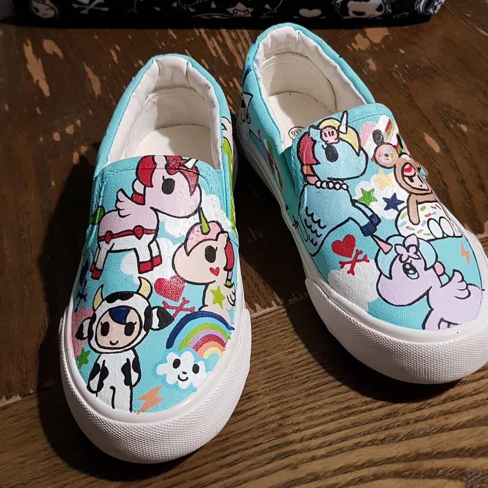 Hand painted Tokidoki shoes Babies Kids Babies Kids Fashion on Carousell