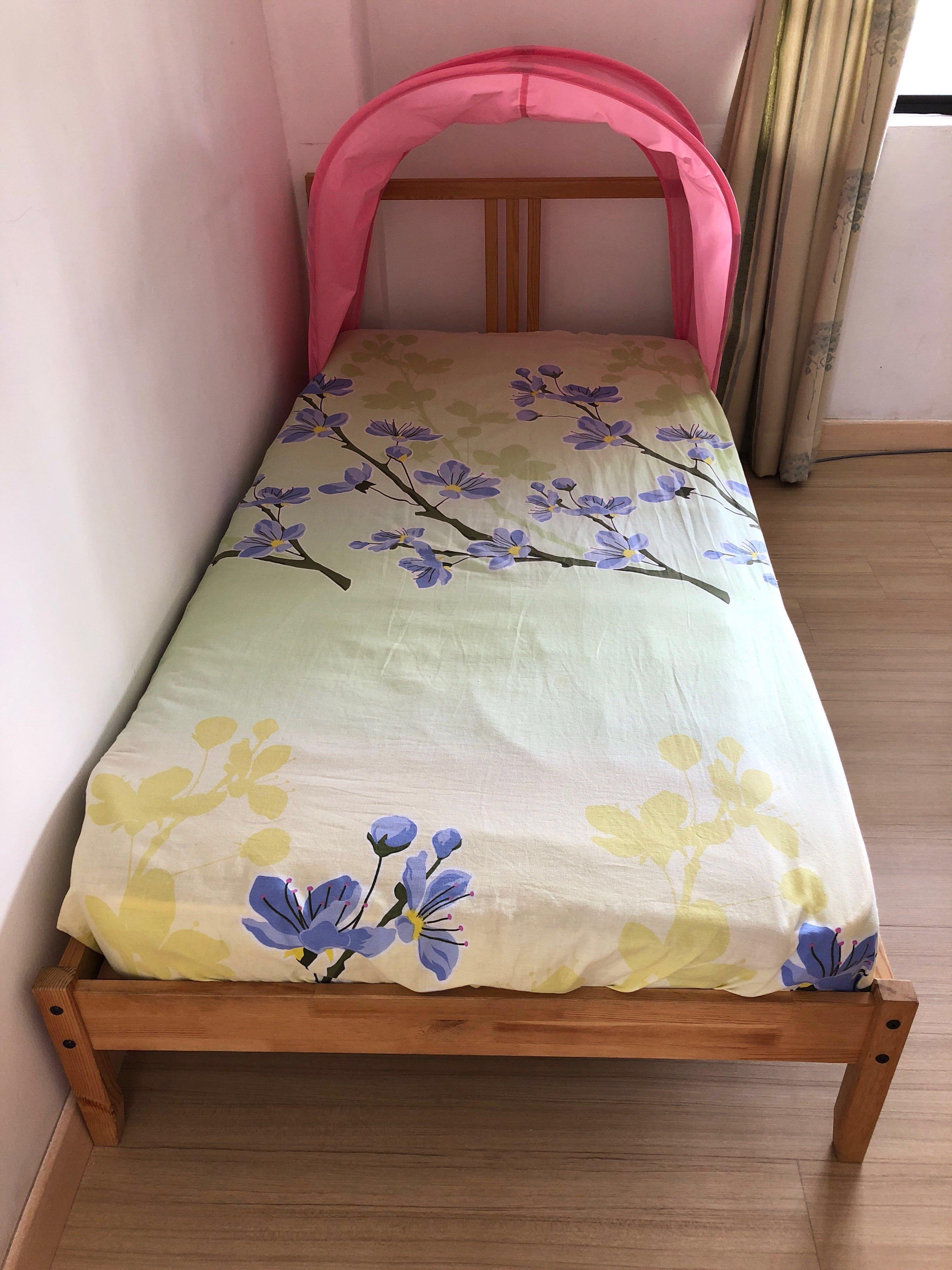 Ikea pink cheap bed frame