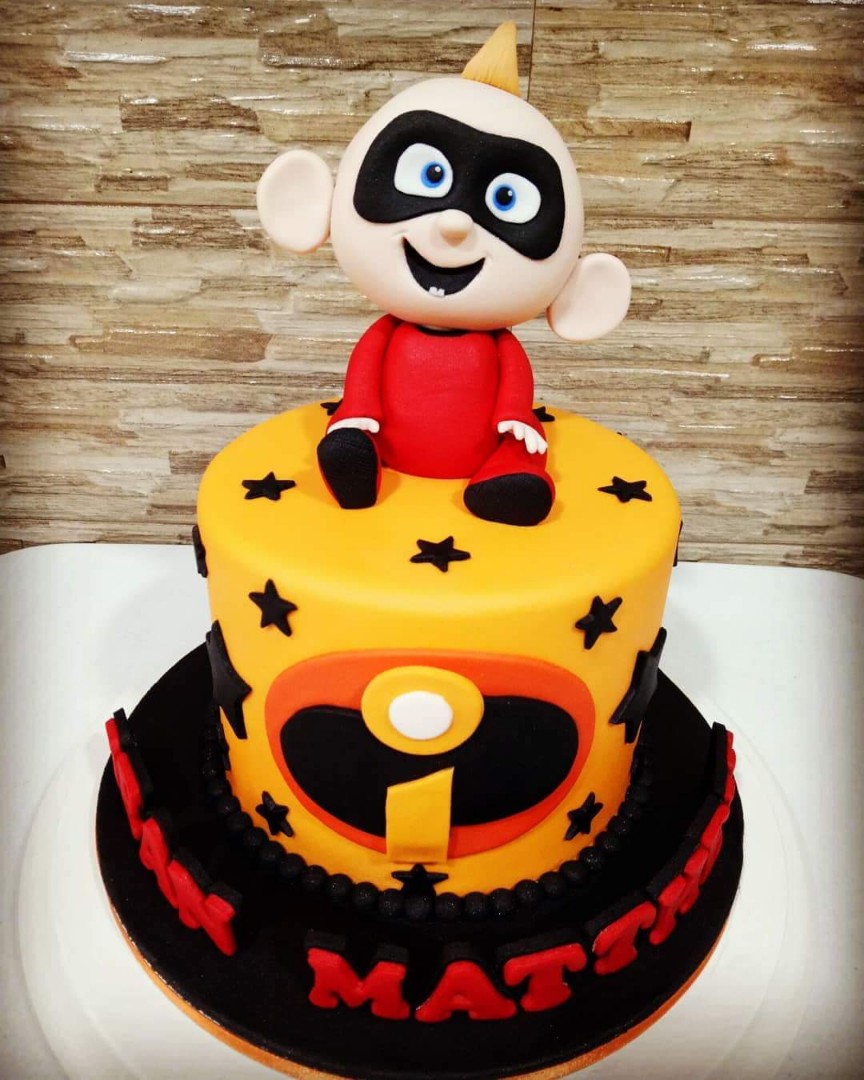 Jack-Jack Incredibles Cake, Food & Drinks, Homemade Bakes on Carousell