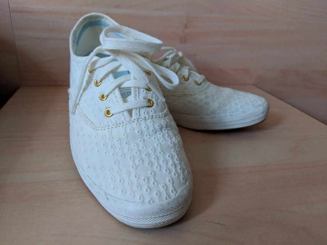 Ked s white eyelet sneakers Women s Fashion Footwear Sneakers