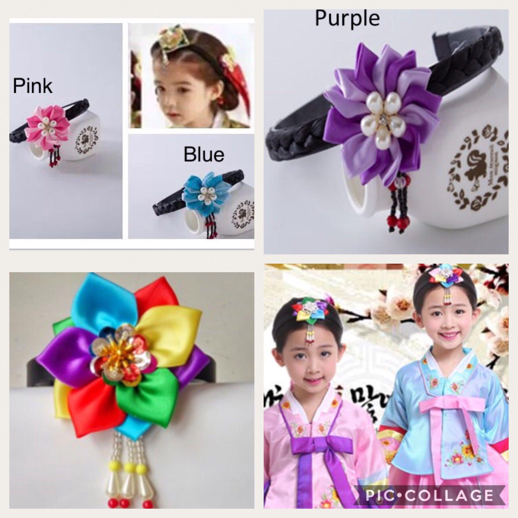 Korean Hanbok Plait Hairband Baesi Band Daenggi Pigtail Hair Hoop