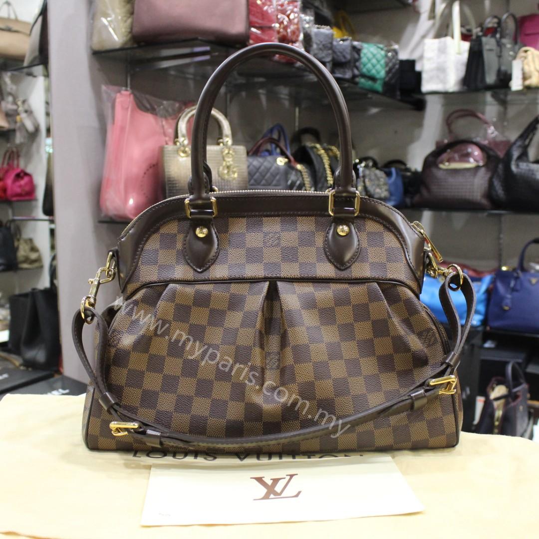 PRELOVED Louis Vuitton Trevi PM Damier Ebene Handbag RHB9Y6M