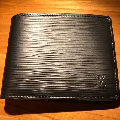 Louis Vuitton M60662 水波紋錢夾黑色尺寸： 12x9cm 
