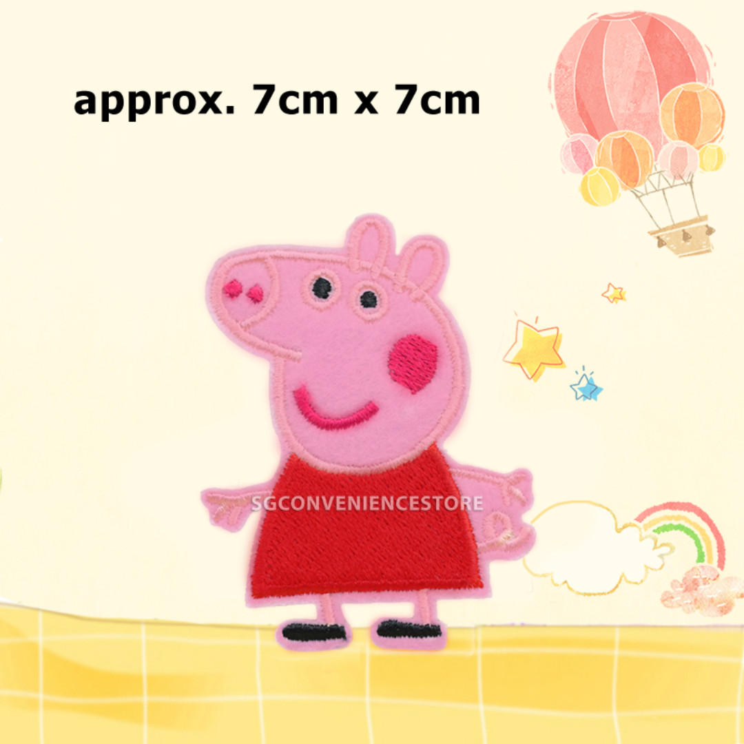 Peppa Pig Iron On Patch Diy Sewing Crafting Embroidery Applique