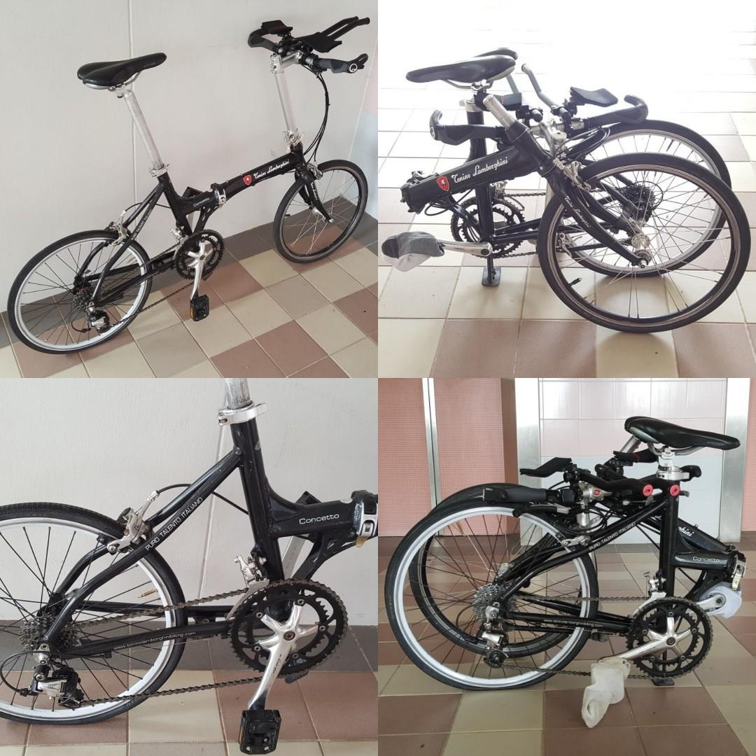 tonino lamborghini folding bike