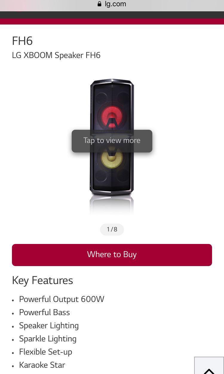 lg fh6 speaker for sale